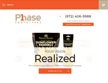 Tablet Screenshot of phase1prototypes.com